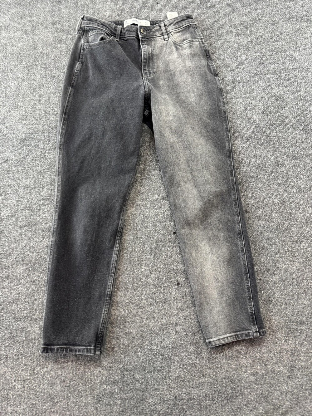Hollister Jeans Juniors 5R Gray Charcoal Wash Curvy High Rise Mom Denim Pants